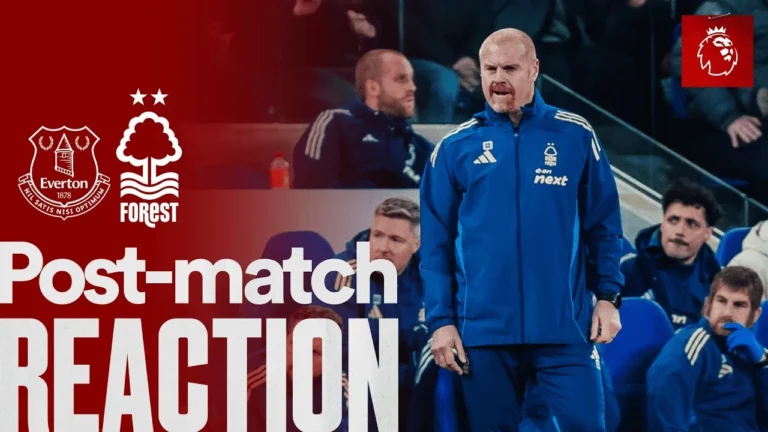 Sean Dyche Reaction Everton 3-0 Nottingham Forest Premier League
