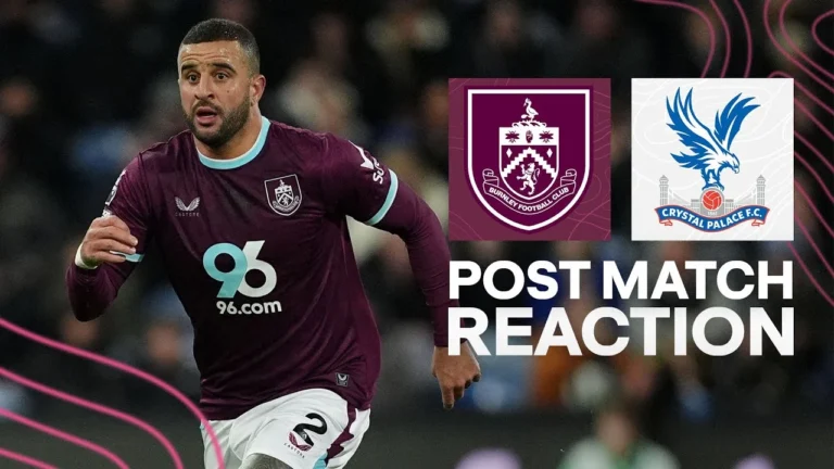 Kyle Walker Reflects On Narrow Defeat To Crystal Palace REACTION Burnley 0-1 Crystal Palace