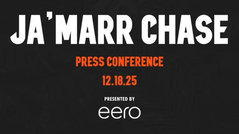 Ja’Marr Chase Press Conference – December 18