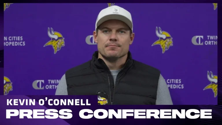 Kevin O’Connell on Matchup with Commanders, Injury Updates, Dallas Turner & Offensive Line