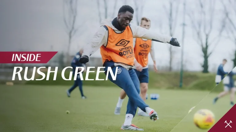 Training In the Wind Hammers Prepare For Villa Inside Rush Green
