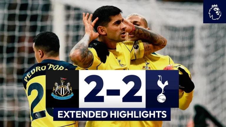 Newcastle 2-2 Spurs Premier League Extended Highlights
