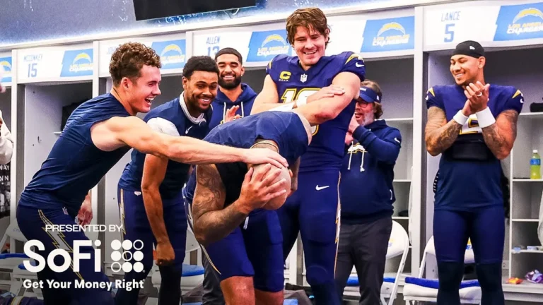 Jim Harbaugh Locker Room Victory Speech Vs Raiders LA Chargers