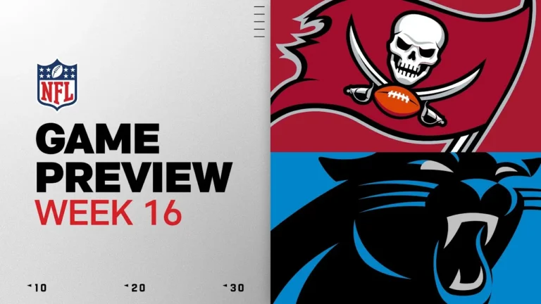 Tampa Bay Buccaneers vs Carolina Panthers Week 16 Game Preview