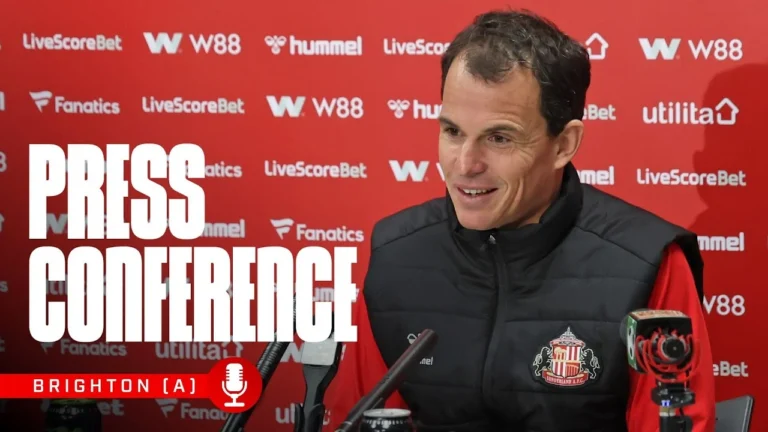 Brighton & Hove Albion vs Sunderland AFC Régis Le Bris’ Premier League Press Conference