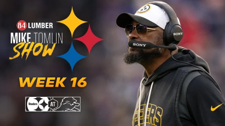 The Mike Tomlin Show: Week 16 at Detroit Lions Pittsburgh Steelers
