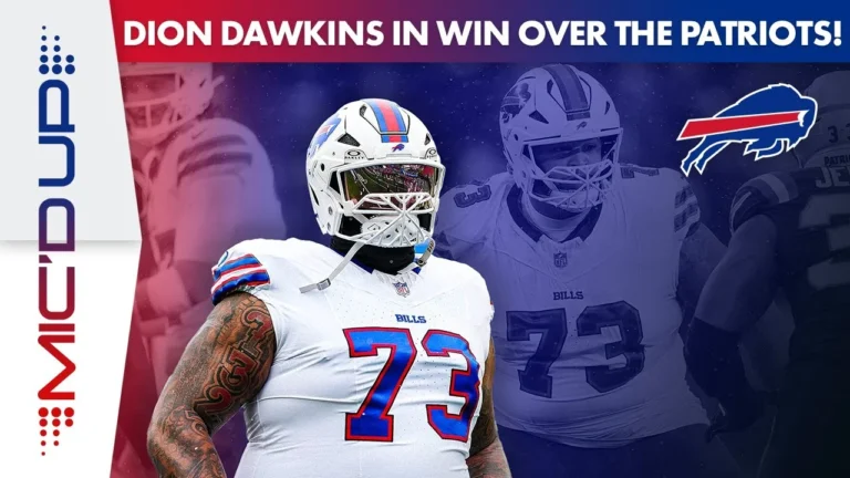 Dion Dawkins Is MIC’D UP For The Huge Win Over The Patriots! Buffalo Bills