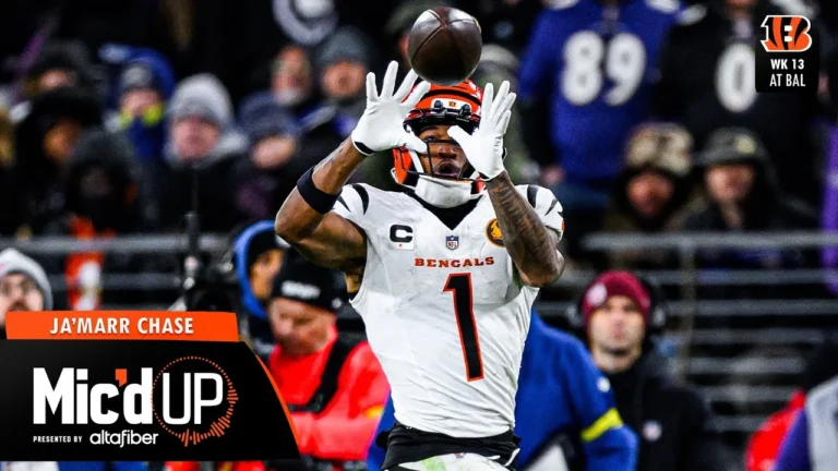 Ja’Marr Chase Mic’d Up vs Baltimore Ravens Week 13 2025 Mic’d Up