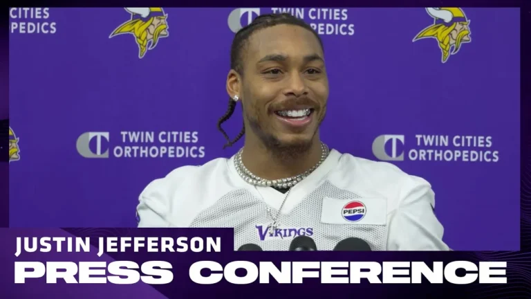 Justin Jefferson on Jalen Nailor’s Performance, Working on Connection with J.J. McCarthy & More