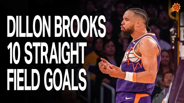 Dillon Brooks Makes 10 Straight Field Goals vs. Los Angeles Lakers Phoenix Suns 12-1-25