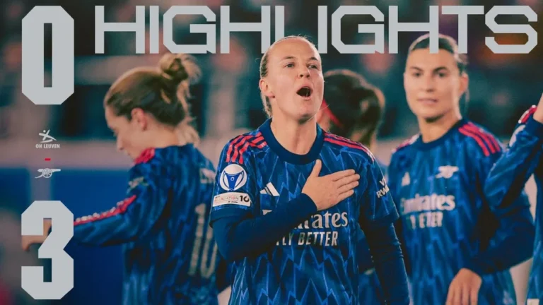THREE GOALS, THREE POINTS HIGHLIGHTS OH Leuven vs Arsenal (0-3) Smith, Mead, Foord UWCL