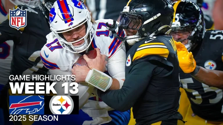Buffalo Bills vs Pittsburgh Steelers Game Highlights 2025 NFL Season Week 13