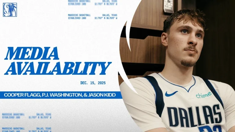 Cooper Flagg, P.J. Washington, & Jason Kidd Media Availability UTA 12 15 25