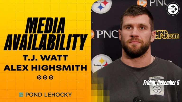 T.J. Watt, Alex Highsmith Media Availabilities (Dec. 5) Pittsburgh Steelers