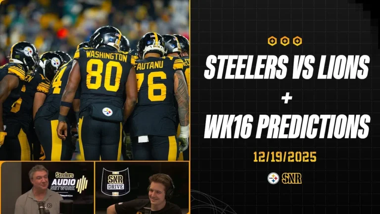 Steelers vs Lions Week 16 Predictions SNR Drive (Dec.19) Pittsburgh Steelers