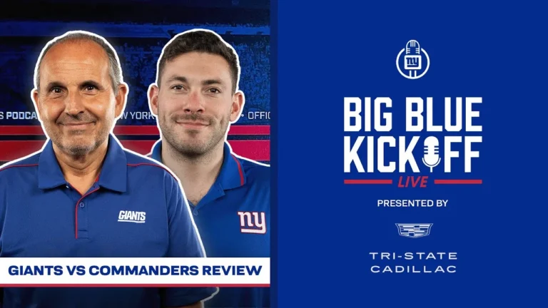 Giants vs. Commanders Review Big Blue Kickoff Live New York Giants