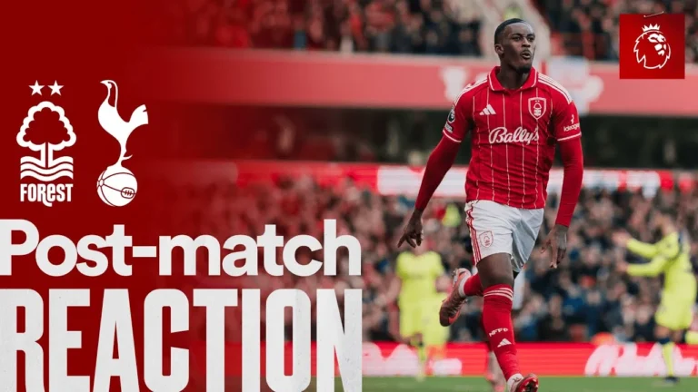 Callum Hudson-Odoi Reaction Nottingham Forest 3-0 Tottenham Hotspur Premier League