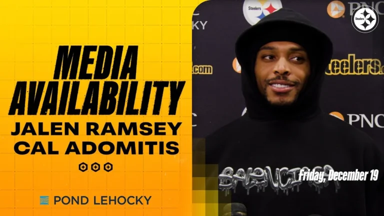 Jalen Ramsey, Cal Adomitis Media Availability (Dec. 19) Pittsburgh Steelers