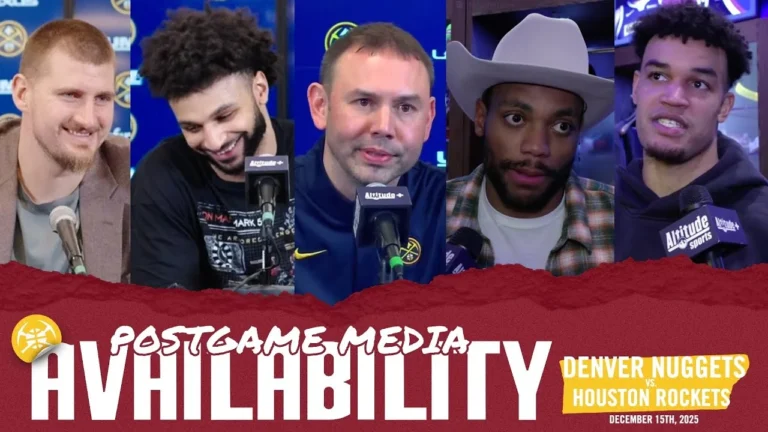 ALL Denver Nuggets Postgame Media vs. HOU