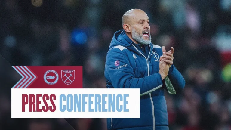 We Need To Be Better On Setpieces Nuno’s Press Conference Brighton v West Ham