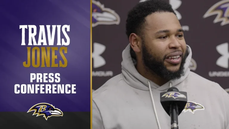 Travis Jones on His Contract Extension Baltimore Ravens