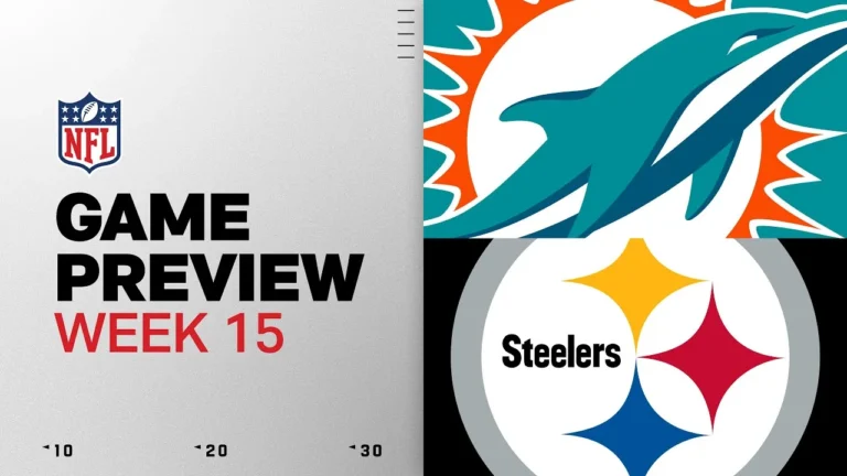 Miami Dolphins vs Pittsburgh Steelers Week 15 Game Preview