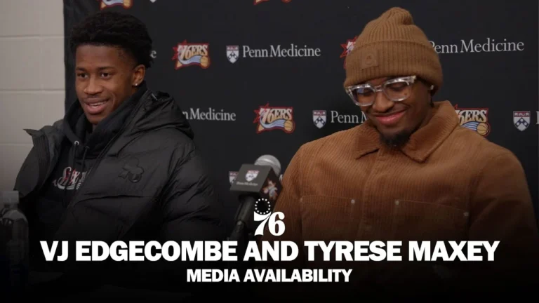Philadelphia 76ers Postgame Media Availability VJ Edgecombe and Tyrese Maxey 12.04.25