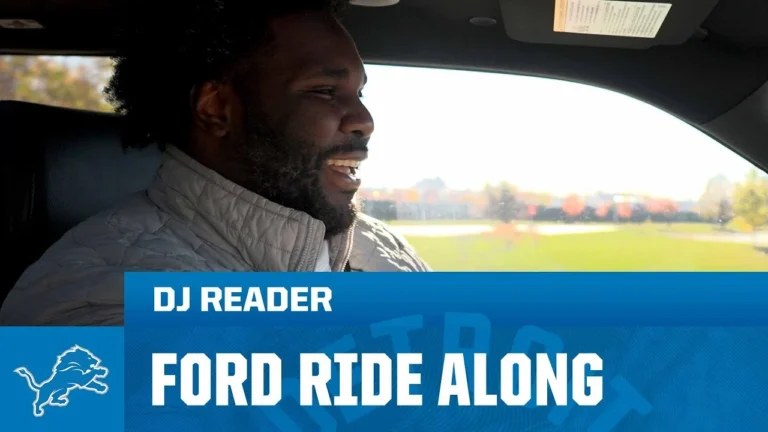 Ridealong with 2025 Detroit Lions Walter Payton Man of the Year Nominee DJ Reader