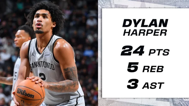 Dylan Harper Drops Season-High 24 in Win vs. Wizards