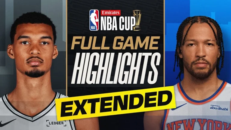 EXTENDED: SPURS vs KNICKS EMIRATES NBA CUP FULL GAME HIGHLIGHTS December 16, 2025