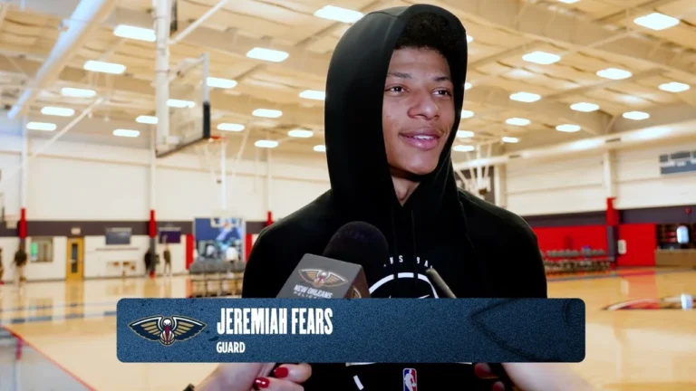 Jeremiah Fears on family ties in Chicago, defensive improvemnts Pelicans Practice 12 13 25