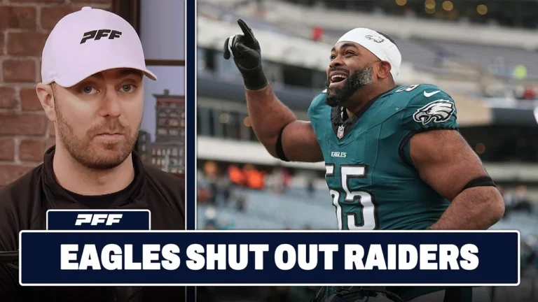 Las Vegas Raiders vs. Philadelphia Eagles Review PFF Grade Release Show