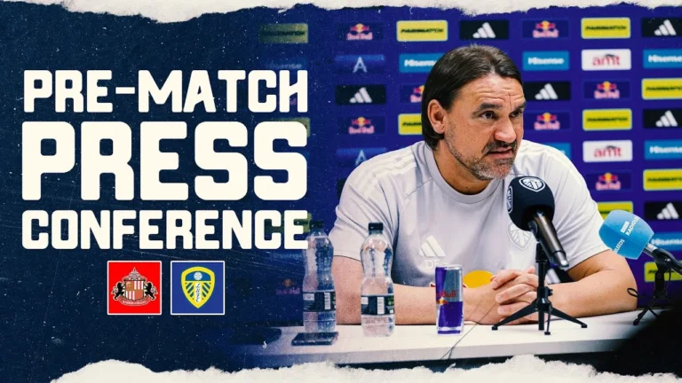Daniel Farke press conference Sunderland v Leeds United Premier League