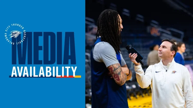 Shootaround Media One on One with Jaylin Williams December 2, 2025 OKC Thunder