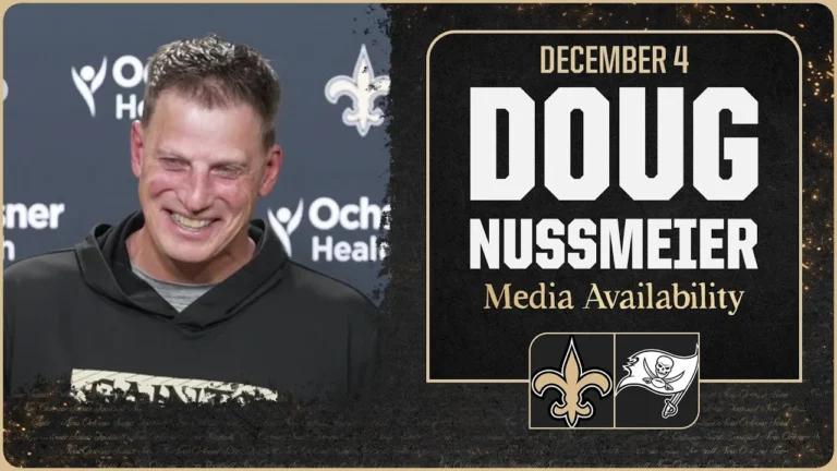 Doug Nussmeier on Tyler Shough’s progression, Devaughn Vele New Orleans Saints