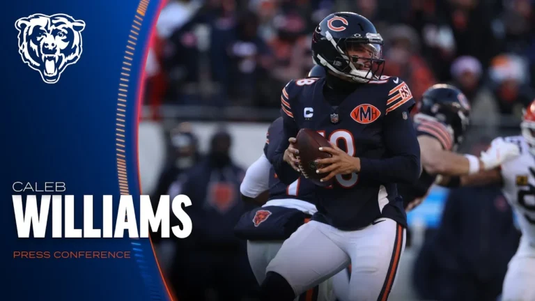 Caleb Williams on Week 15 performance vs. Browns Press Conference