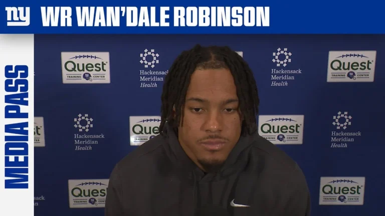 Wan&39Dale Robinson: Reaching 1,000 Yards Would &quotMean a lot&quot New York Giants