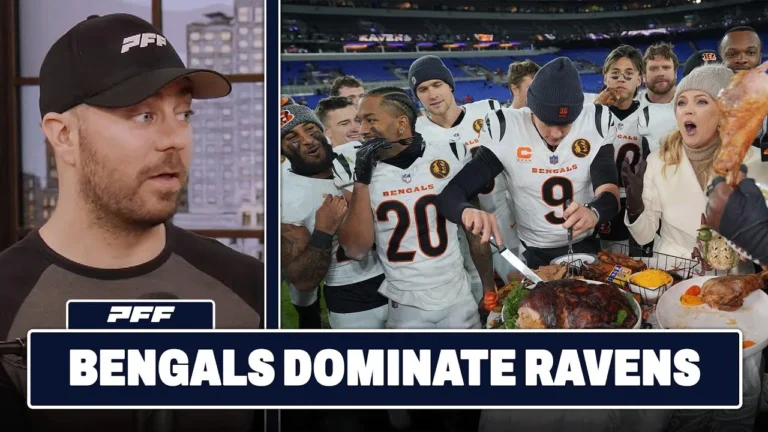 Cincinnati Bengals vs. Baltimore Ravens Review PFF Grade Release Show