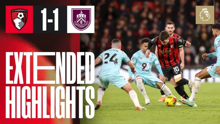 Cherries control proceedings but Burnley steal late draw at Vitality AFC Bournemouth 1-1 Burnley