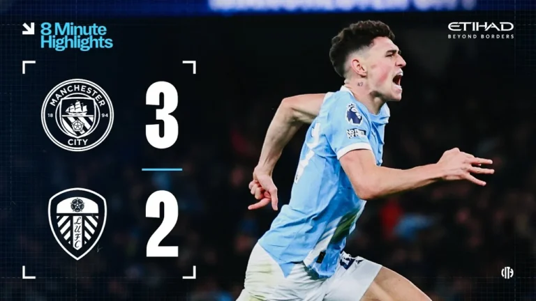 EXTENDED HIGHLIGHTS Man City 3-2 Leeds Foden wins it in the last minute!
