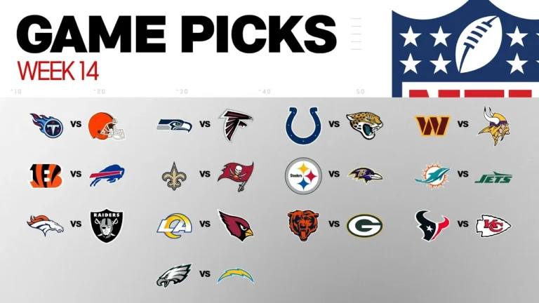 NFL Game Picks Week 14
