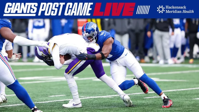 Live: Giants vs. Vikings postgame recap, interviews and analysis