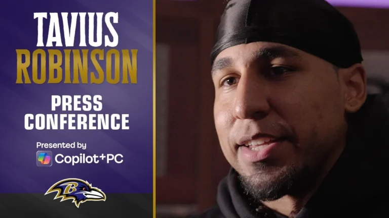 Tavius Robinson on Returning From Injury Baltimore Ravens