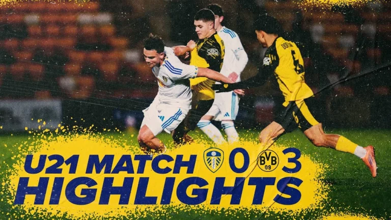 Highlights Leeds United U21s 0-3 Borussia Dortmund II Premier League International Cup