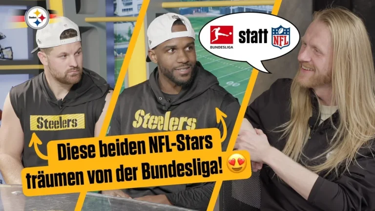 Icke überrascht NFL-Stars mit Deutschlandtrikots Steelers-Podcast mit Christoph Icke Dommisch