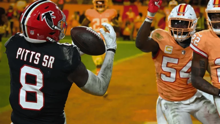 Kyle Pitts’ best catches from 3-TD game vs. Buccaneers Week 15
