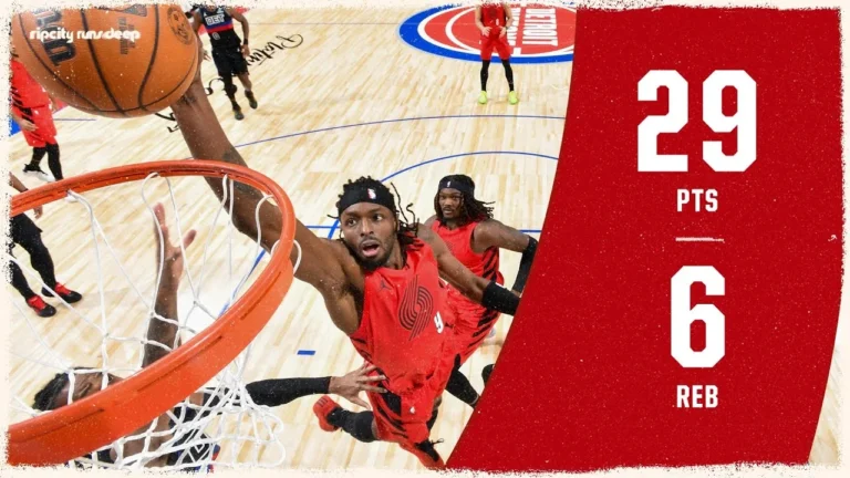 Jerami Grant Put Up 29 Points and 6 Rebounds Against the Detroit Pistons December 5th, 2025