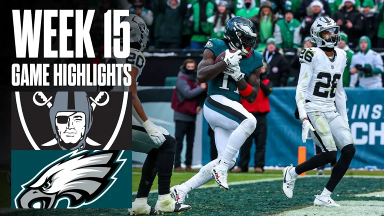 Raiders Vs Eagles Week 15 Highlights