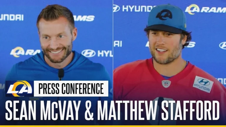 Sean McVay & Matthew Stafford On The Rams’ Resilience, Strategizing For Cardinals & Staying Focused