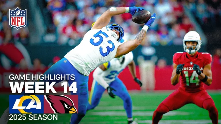 Los Angeles Rams vs Arizona Cardinals Game Highlights 2025 NFL Season Week 14